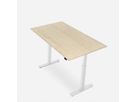 WRK21 Schreibtisch Smart 140 x 80 cm, Höhenverstellbar, Mandal Ahorn / Weiss