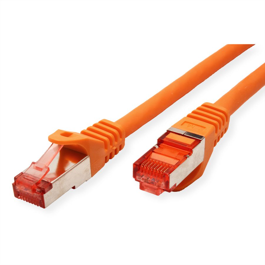 Cordon ROLINE S/FTP(PiMF) Cat.6, LSOH, Component Level, orange, 0,5 m