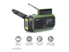 Nedis Notfallradio DAB+/FM  Grün/Schwarz, Solar Powered