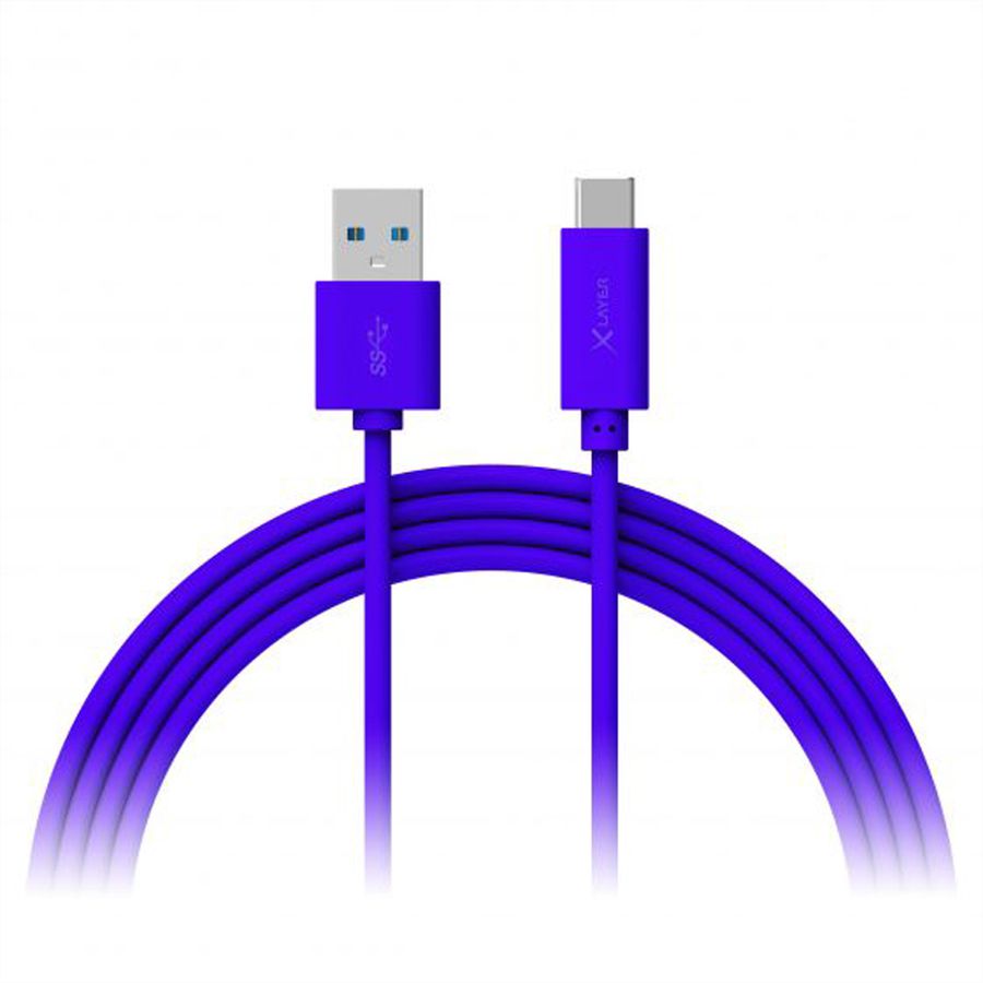 Xlayer USB C to USB, 1m, bleu