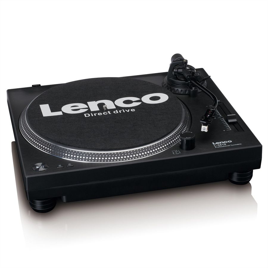 Platine vinyle Lenco L-3818BK, Noir