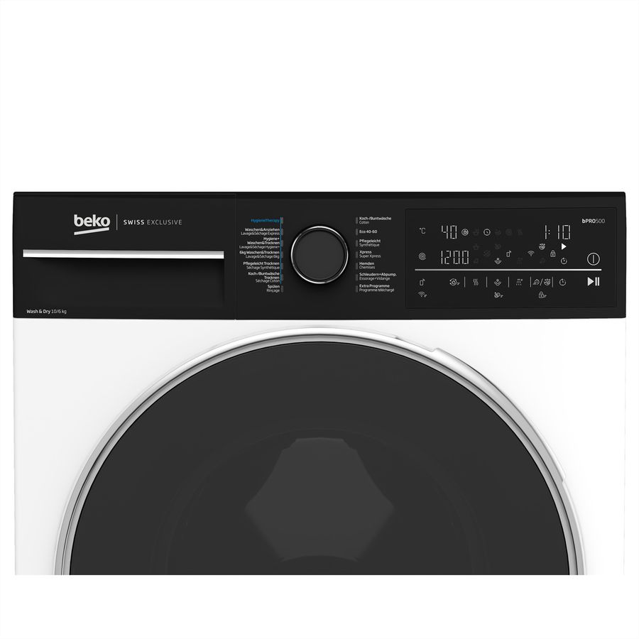 Beko Lave-linge séchant WT510, W10kg/T7kg, SteamCure, 1'400U/min