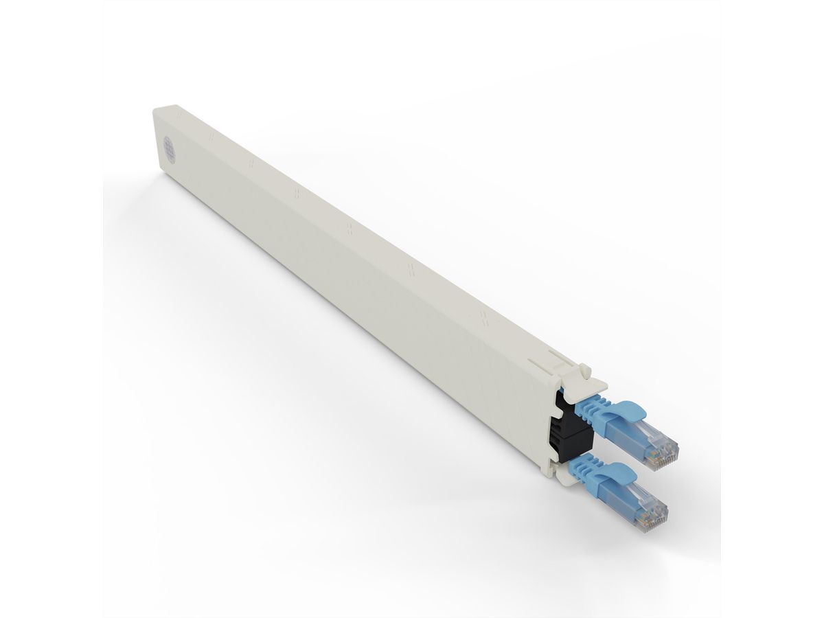 patchbox.one Cassette 8RU UTP bleu Cat.6a 0,8 m