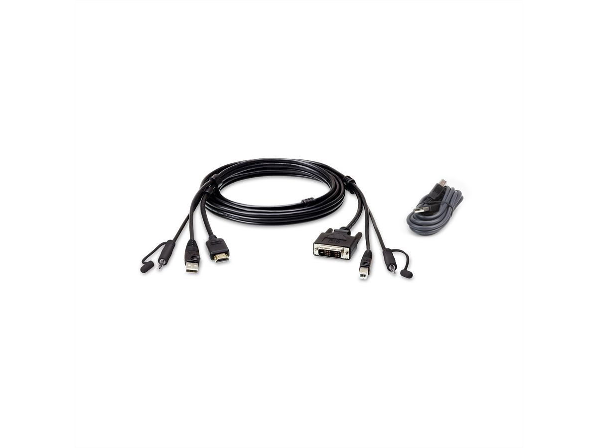 ATEN 2L-7D02DHX2 USB HDMI auf DVI-D Secure KVM Kabel Set