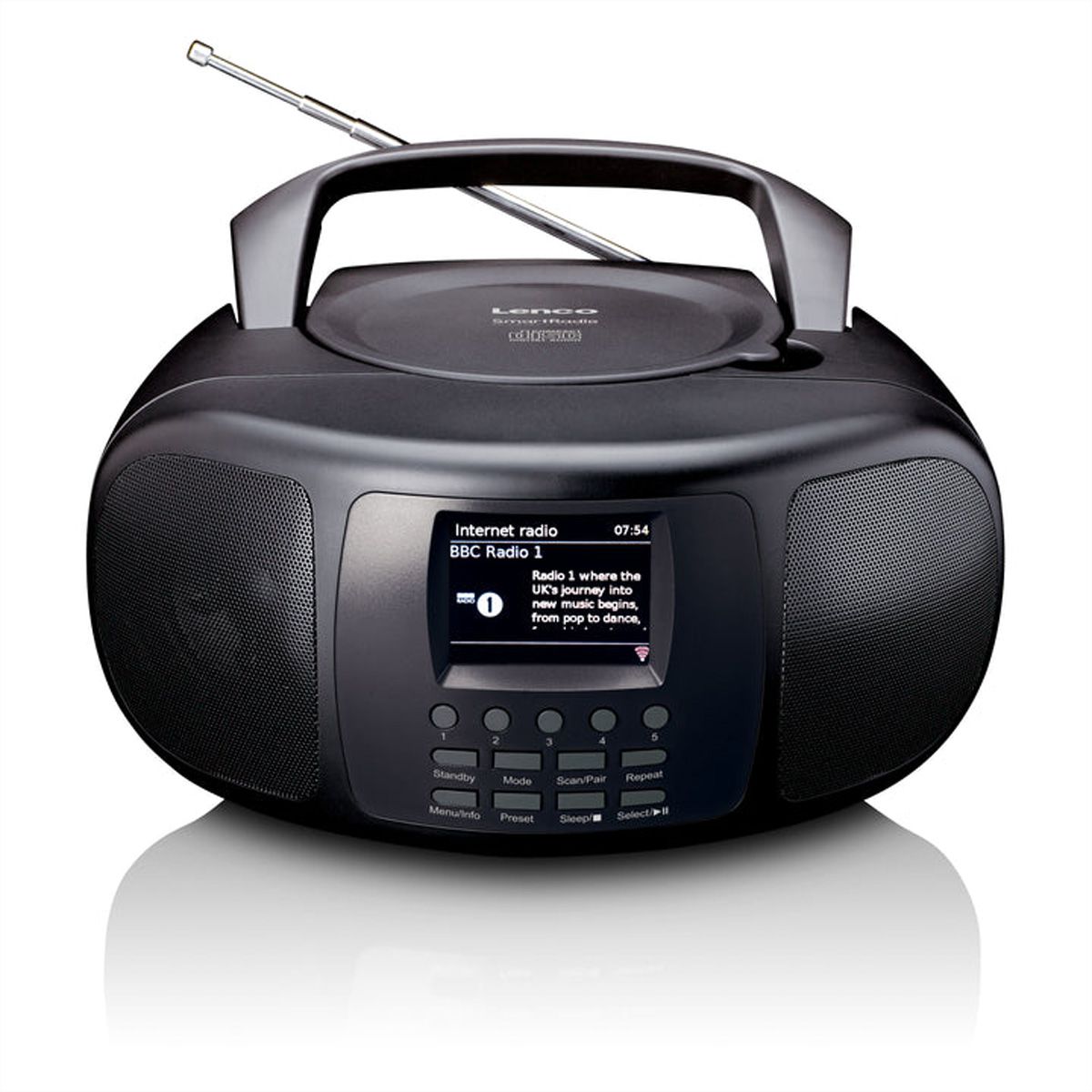 Lenco Internet Radio SCD-6000BK DAB+/FM, Bluetooth, CD-Player, LCD-Farbdisplay
