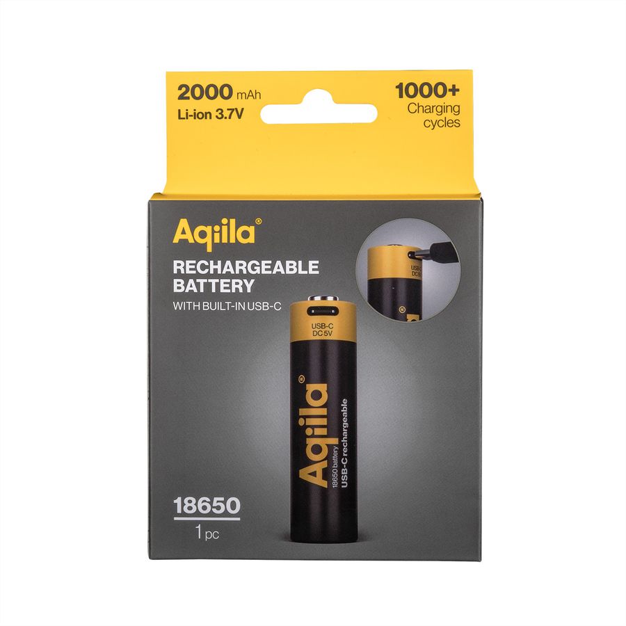 Batterie Aqiila USB-C 18650 1x, 2100 mAh, 1,2 V