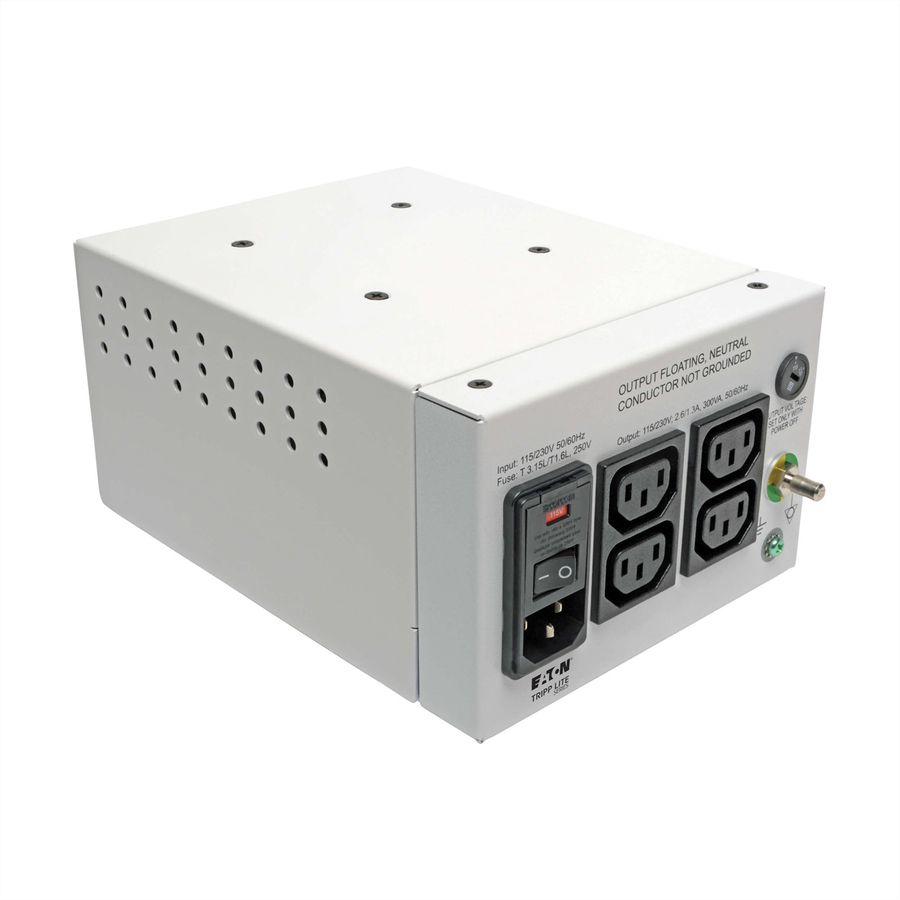 Eaton Isol. Trafo Dual-Volt. 115/230V 300W 60601-1 Medical C14 In 4 C13 Out