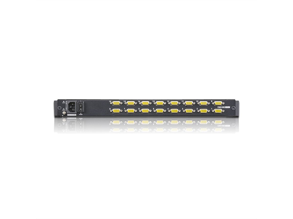 ATEN CL1316N Commutateur KVM VGA LCD à un seul rail PS/2-USB 16 ports, FR-Layout