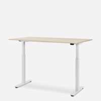 WRK21 Schreibtisch Smart 180 x 80 cm, Höhenverstellbar, Mandal Ahorn / Weiss