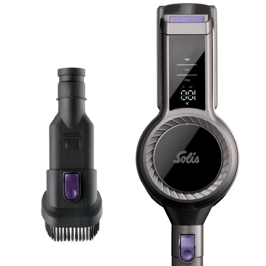 Solis Flexi Vac Cleaner 350, aspirateur sans fil, 350 W, Li-Ion, , gris/violet