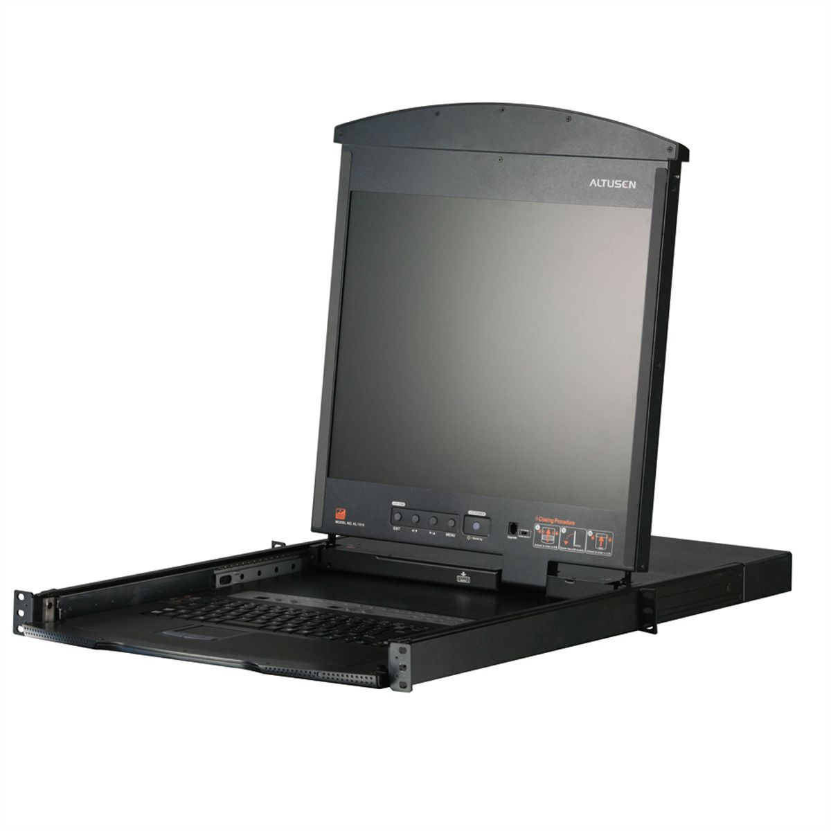 ATEN KL1508AiM Commutateur KVM Over IP, 8 ports, 43cm LCD, VGA, PS/2-USB, FR-Layout