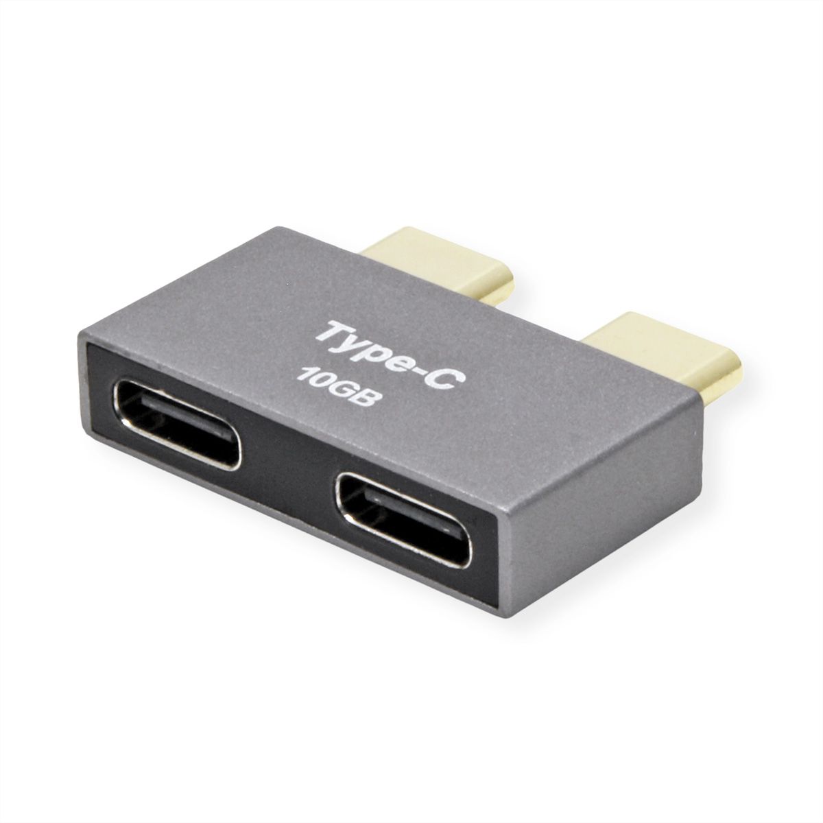 ROLINE Adaptateur USB 3.2 Gen 2, 2x USB Type C - 2x USB Type C,  M/F, argent
