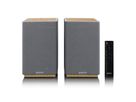 Lenco Haut-parleur actif, 2x40W, bois,, BT, opt.In, USB, AUX, SUB-Out, IR-FB.