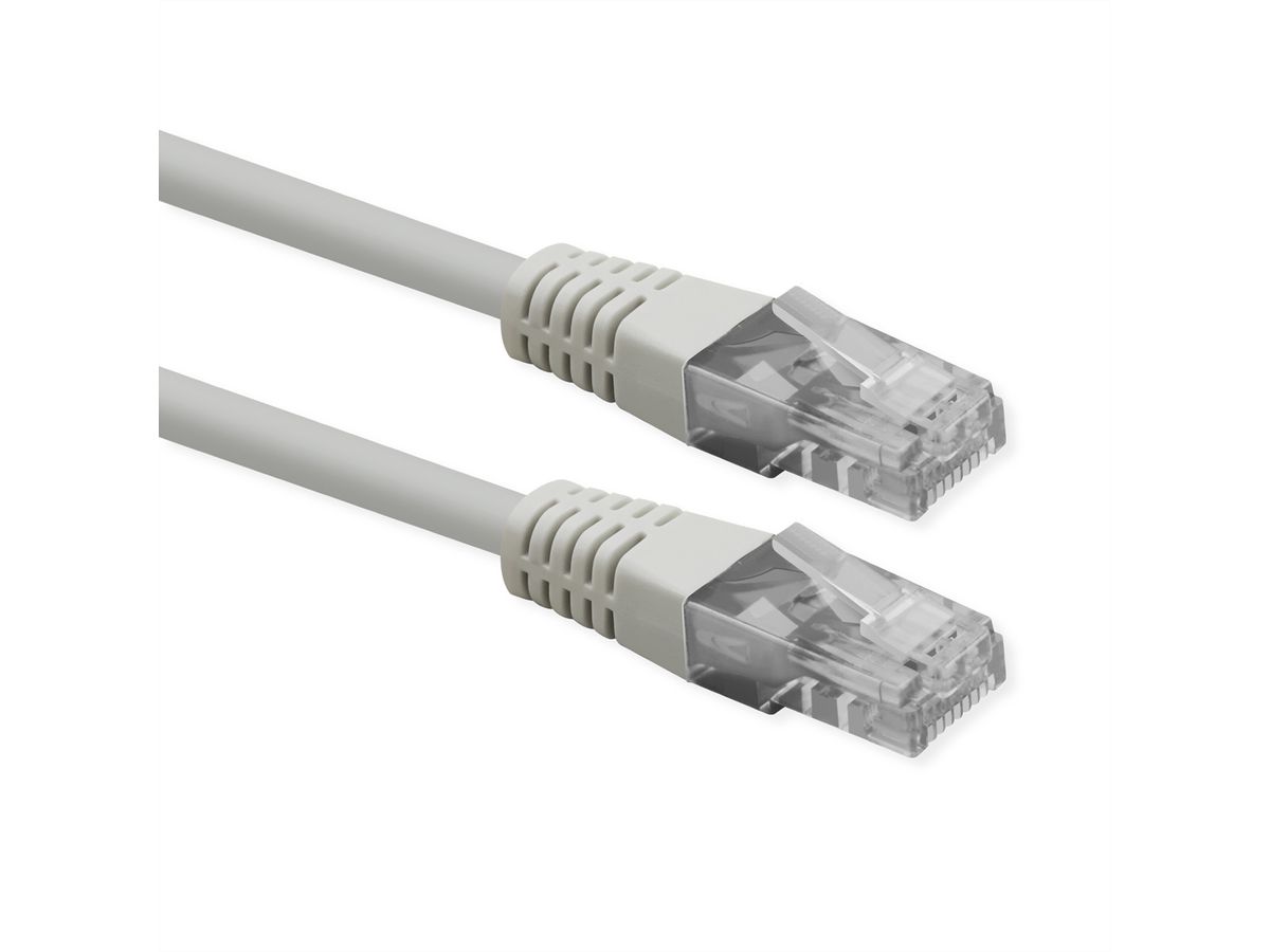 ROLINE Cordon Cat.6 (Classe E), UTP, PoE, blanc, 0,3 m