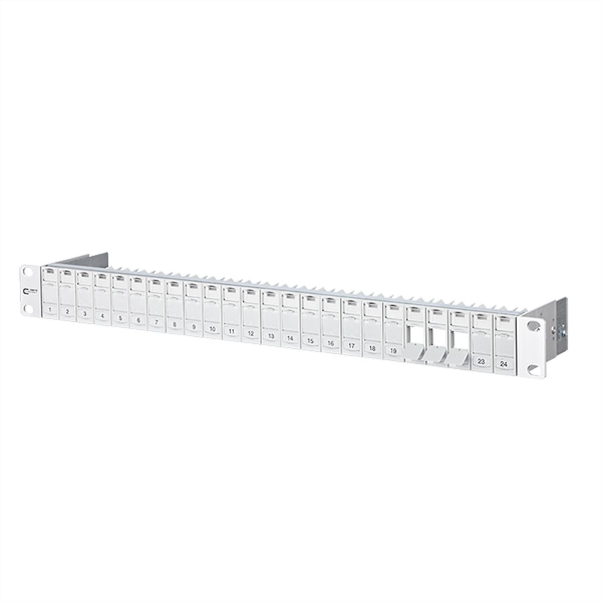 METZ CONNECT Panneau 19" 1UH vide pour 24 modules E-DAT ou Cat.6A