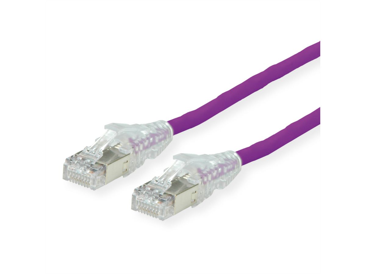 DÄTWYLER Patchkabel Kat.6A (Class EA) S/FTP, CU 7702 flex LSOH, AMP v2, violett, 2 m