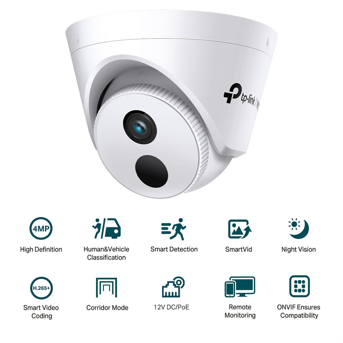 TP-Link VIGI C440I(2.8mm) Turret-Kamera 4 MP, 88.8°, IR-LED 30m