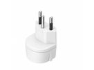Adaptateur fixe D, prise de sécurité/CH, 3 pôles, T12, blanc