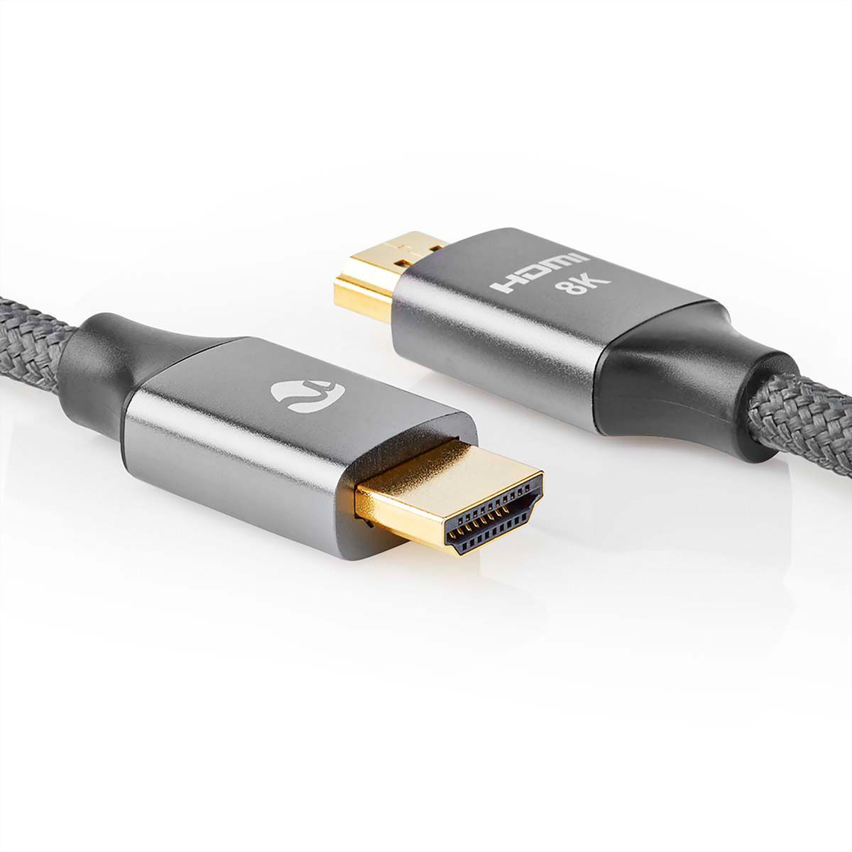 Nedis 8K HDMI Ultra HD Kabel, ST/ST, grau, 5m