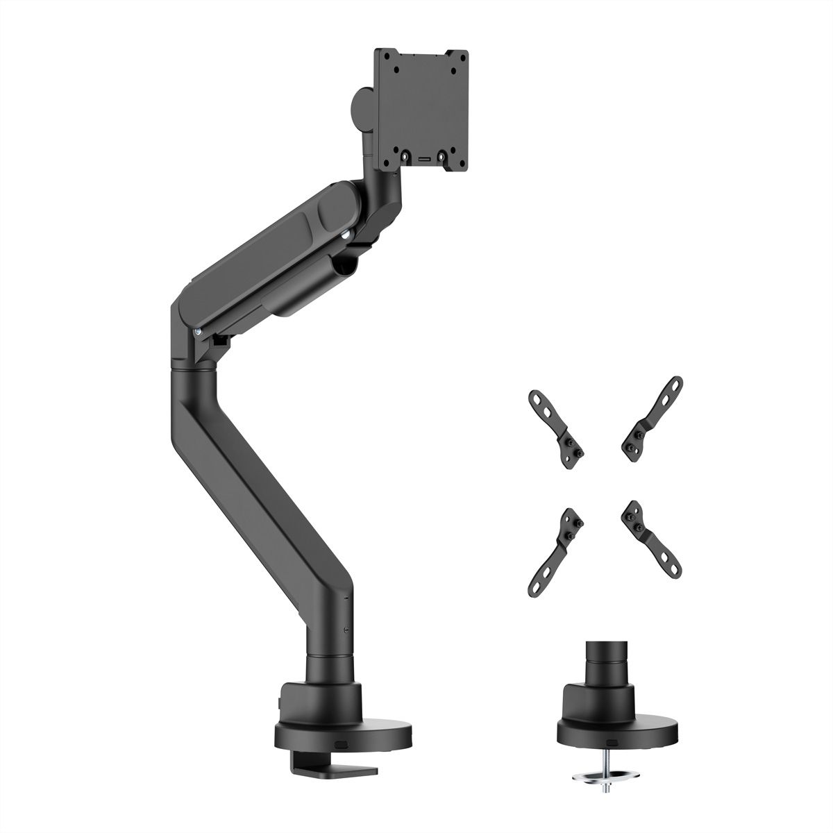 ROLINE Bras LCD standard, fixation sur bureau, charge maximale de 27 kg, <144,8cm (57")