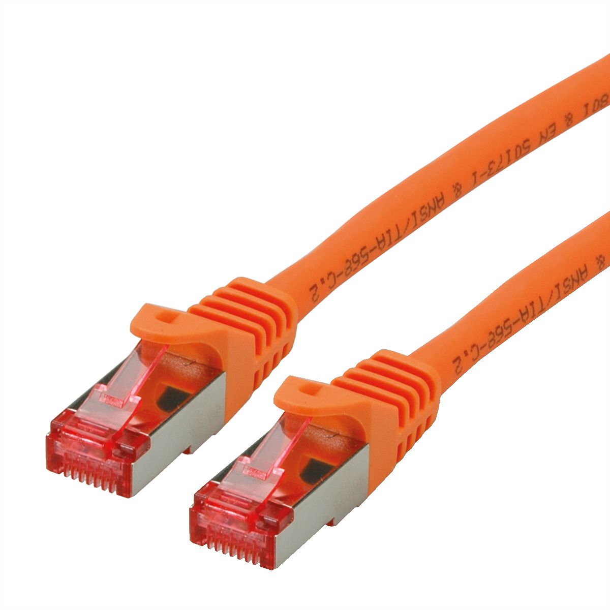 Cordon ROLINE S/FTP(PiMF) Cat.6, LSOH, Component Level, orange, 0,5 m