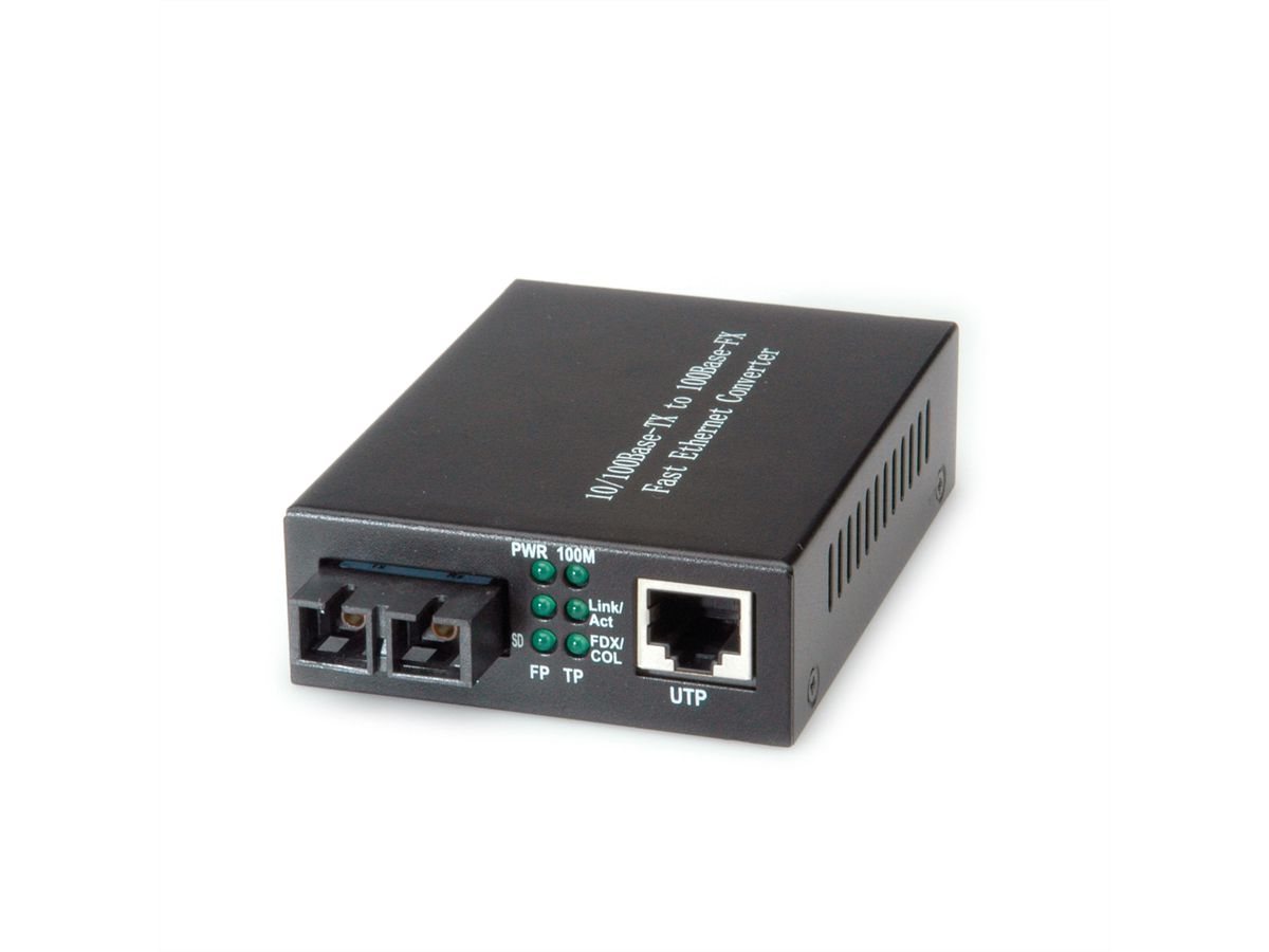 VALUE Fast Ethernet Konverter, RJ-45 - SC