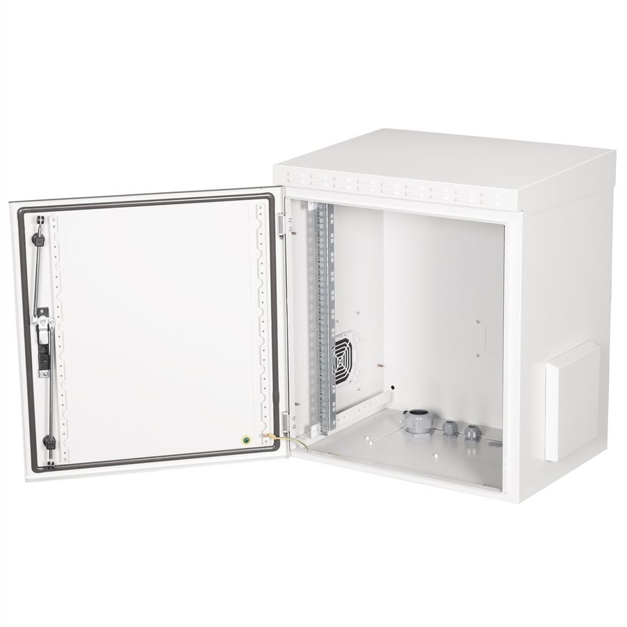 ROLINE 19-Zoll Wandgehäuse Pro 12 HE, 600x450 BxT IP55 outdoor grau
