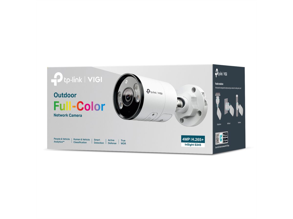 TP-Link VIGI InSight S345(2.8mm) Bullet Kamera 4 MP, 100°, IR-LED 30m