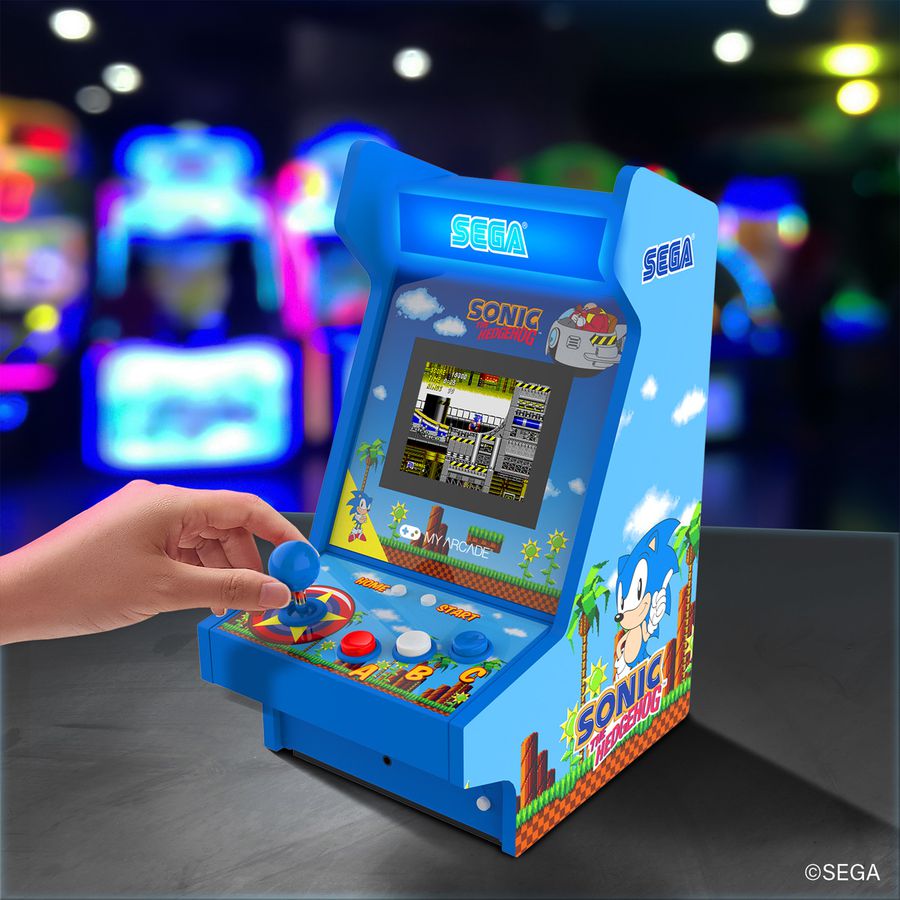 My Arcade Sonic the Hedgehog Mighty Player, Mini-Arcade, 4 Spiele, 3.5" Display