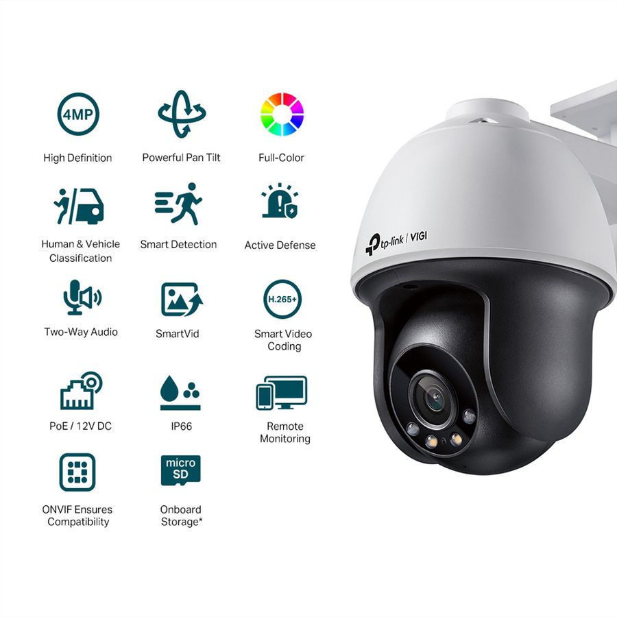 TP-Link VIGI C540(4mm) PT-Kamera 4 MP, 79°, IR-LED 30m