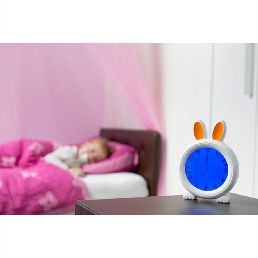 Alecto BC100BUNNY, veilleuse et réveil, Blanc