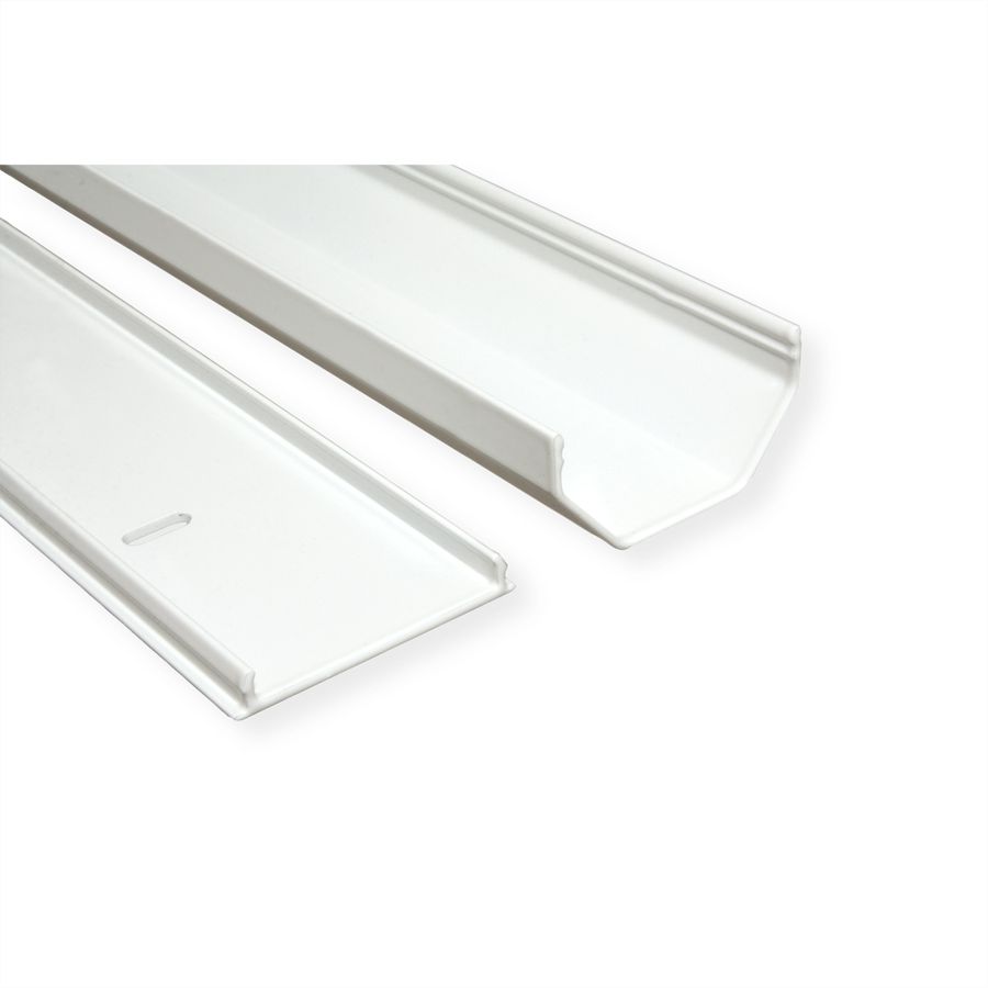 ROLINE Canal de câbles alu, 50x26mm, blanc, 1,1 m