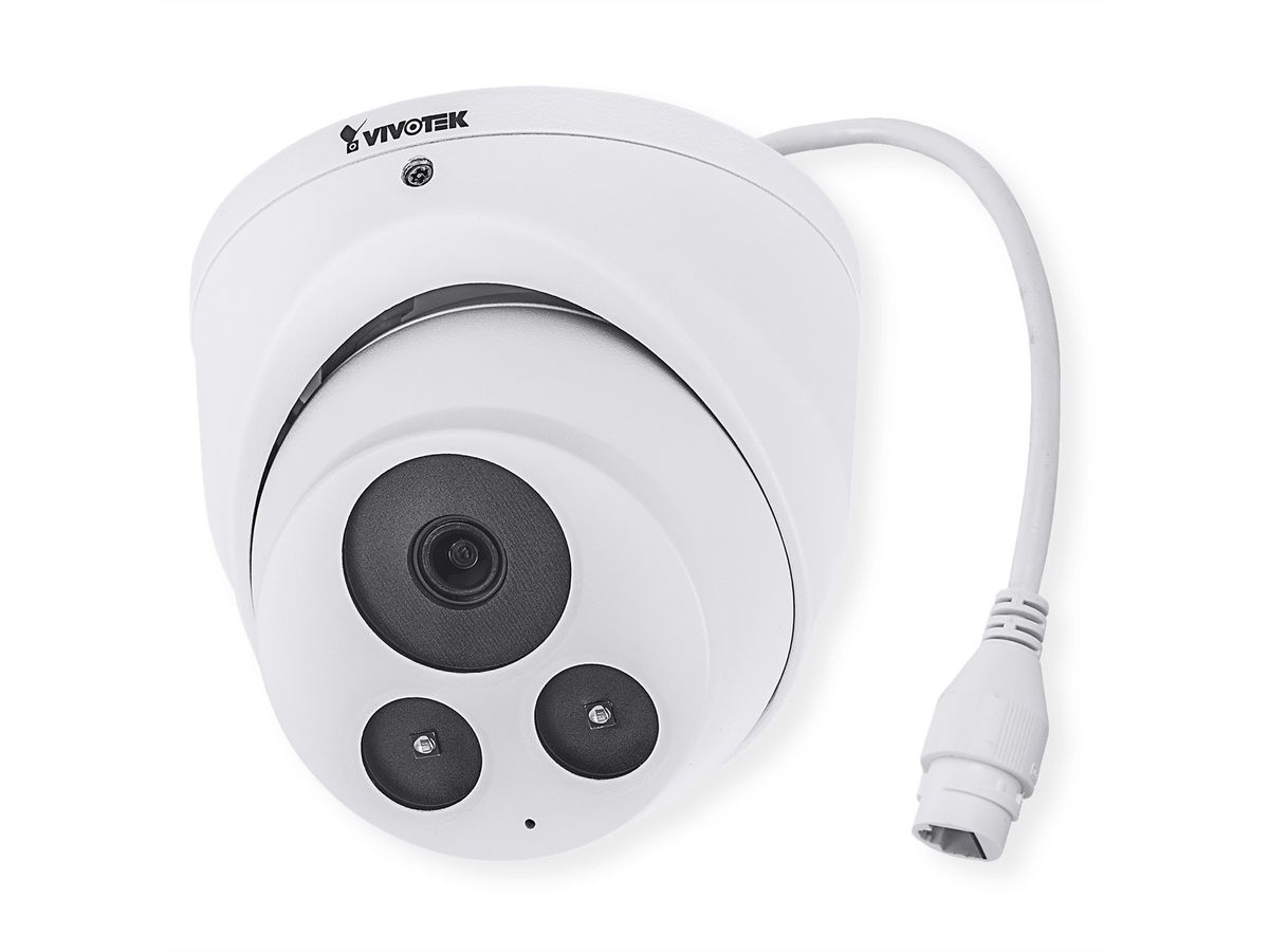 Vivotek IT9380-H (2.8mm) Vandal-Turret Kamera 5 MP, 103°, IR-LED bis 30m