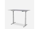 WRK21 Schreibtisch Work 180 x 80 cm, Höhenverstellbar, Grau Uni / Grau