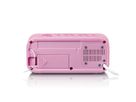 Lenco Radiowecker CR-205 pink, LED-Display, Weckfunktion, Sleeptimer