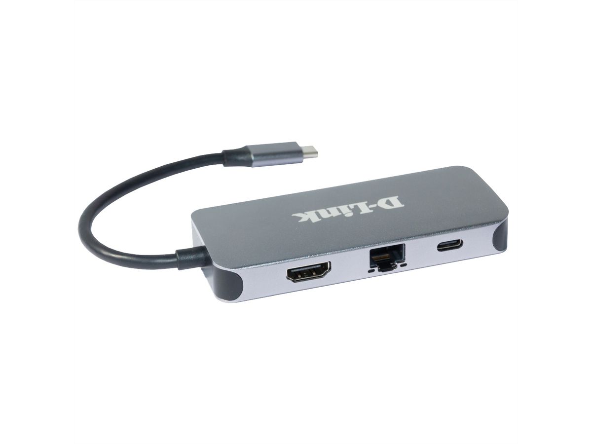 D-Link DUB-2335 Hub USB-C 6 en 1 avec HDMI/Gigabit Ethernet/Power Deliver