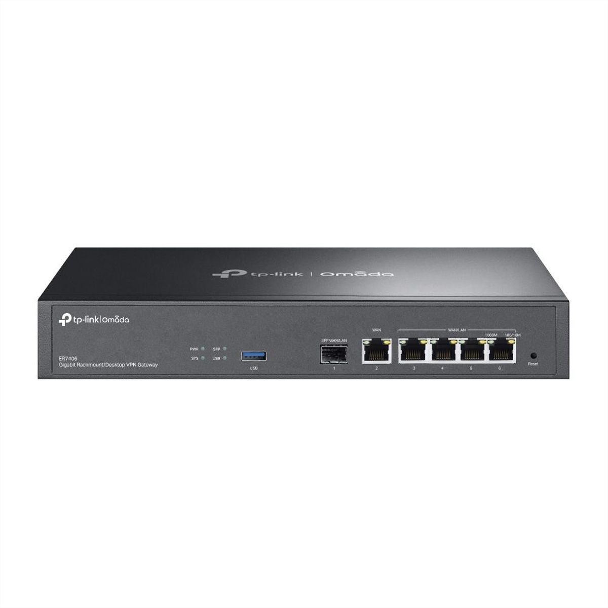 TP-Link ER7406 VPN Router , 1x Gigabit SFP WAN/LAN, 1x RJ45 WAN