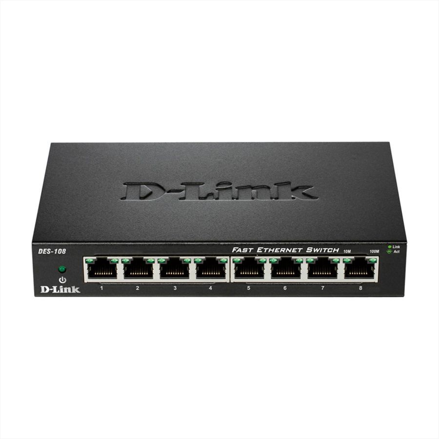 D-Link DES 108 - commutateur - 8 ports - Ordinateur de bureau