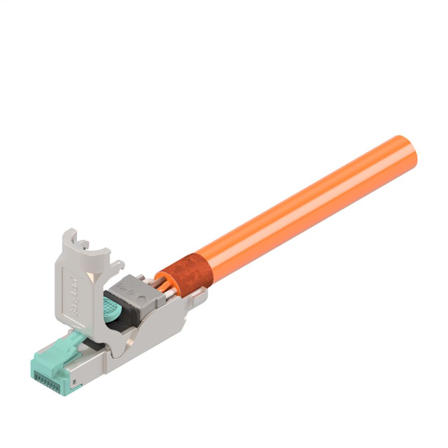 EasyLan fixLink Connector RJ45, Cat.6A (ISO/IEC) Silber