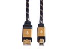ROLINE GOLD USB 2.0 Kabel, Typ A-B, 3 m