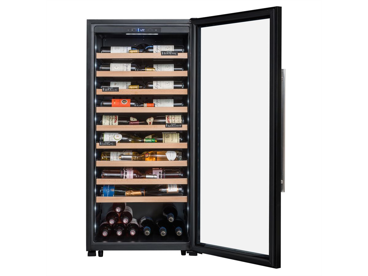 Climadiff Weinkühlschrank CPF100B1, Freistehend, 1 Zone, 98 Flaschen