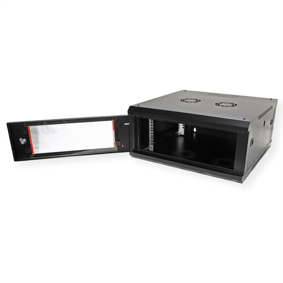 ROLINE 19-Zoll Wandgehäuse Basic Plus 4HE, 600x600 BxT schwarz
