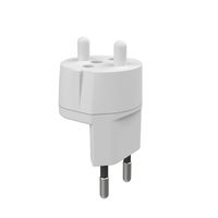 Adaptateur fixe D, prise de sécurité/CH, 2 pôles, T11, blanc, Bulk