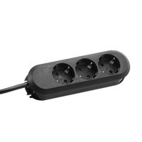 BACHMANN SMART Multiprise 3x contact de protection, vissée, noir, 5 m