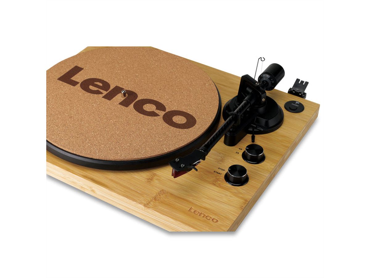 Lenco Platine vinyle LBT-335BA, couleur bambou ,BT, Ortofon 2MRED inclus