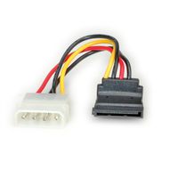 ROLINE Câble adaptateur 4 pôles HDD / S-ATA, coudé, 0,1 m