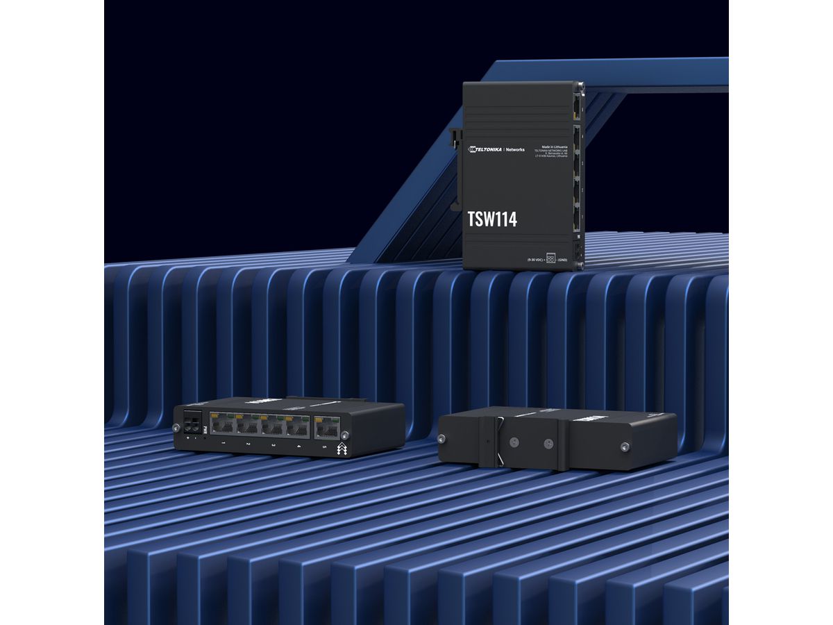 TELTONIKA TSW114 Switch Gigabit RAIL DIN