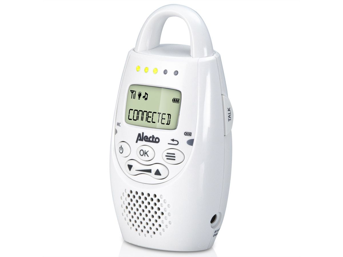 Alecto Digitales Babyphone DBX-84, Eule, weiss/mintgrün