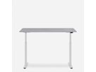 WRK21 Schreibtisch Smart 180 x 80 cm, Höhenverstellbar, Grau Uni / Weiss