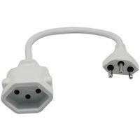 Schönenberger Verlängerungskabel 3-Polig, Stecker T12/Kupplung T13, 20 cm